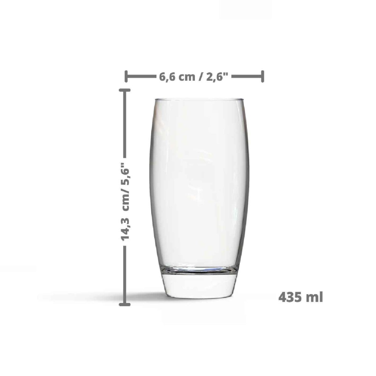 DUBAI VASO BEBIDAS 15OZ 48U/B CRISTAR - Imagen 1