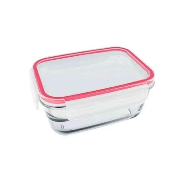 RECIPIENTE DE CRISTAL CON TAPA HERMÉTICA 850ML 6U/B MARINEX NADIR