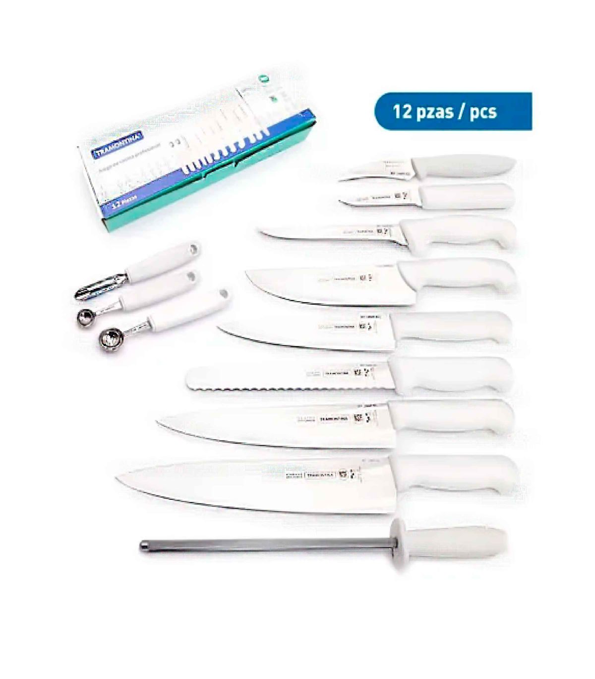JUEGO CUCHILLOS GASTRONOMIA 12PZS OTP TRAMONTINA - Imagen 1