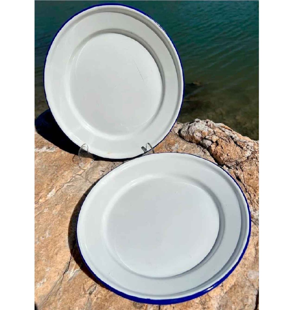 PLATO PLANO ACHINADO BLANCO ENTERO 12DOZ/B ENLOZADO - Imagen 3