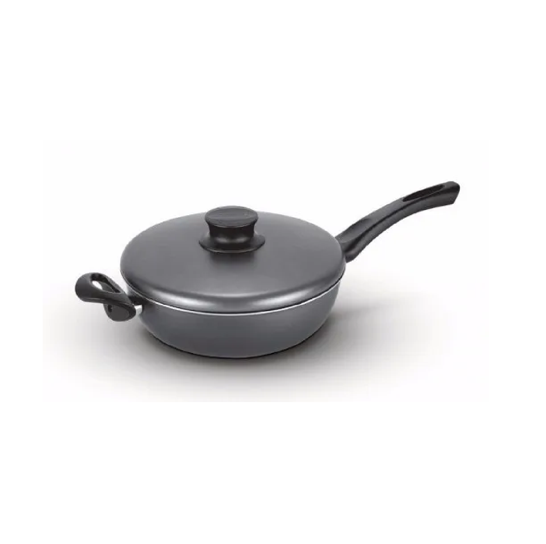 sarten honda SARTEN - CON TAPA -24CM PARIS NEGRO TRAMONTINA - Imagen 1