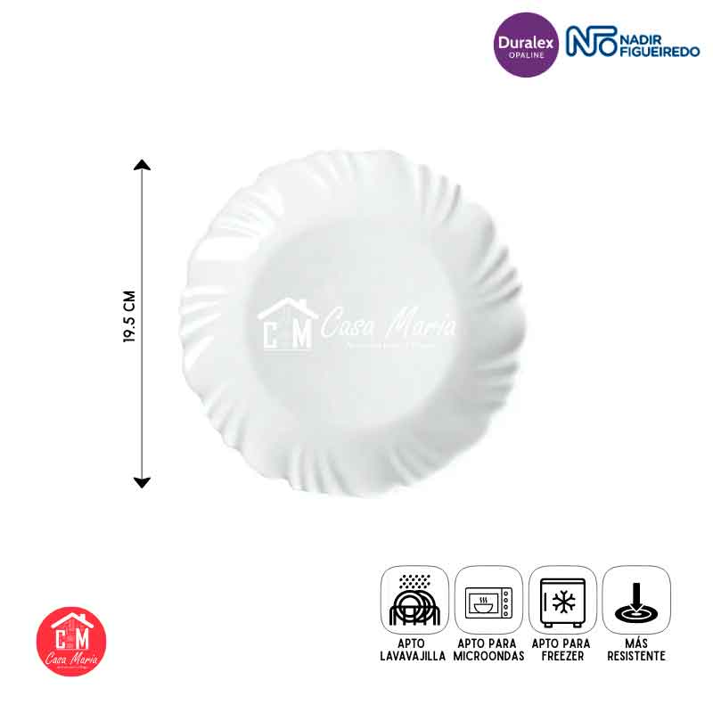 DURALEX-5744 PLATO PETALA PLANO 5744 - Imagen 1