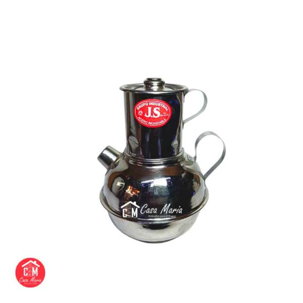 CAFETERA DE ACERO INOX BOLA MEDIANA 500ML