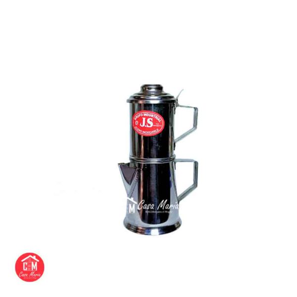 CAFETERA DE ACERO INOX RECTA PEQUEÑA 250ML