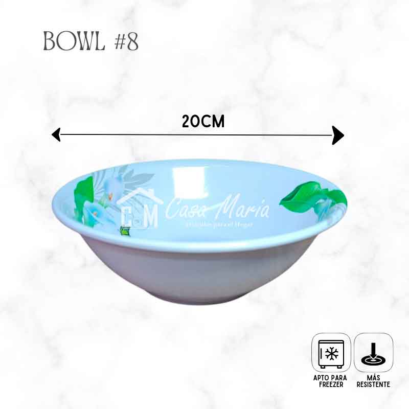 12 bowl #8 MELAMINA MAYA - Imagen 2
