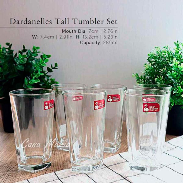 VASO PENTA EXTRALARGO DARDANELLES 285ML 72U/B RED CHERRY