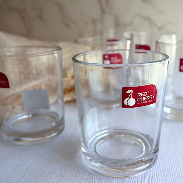 VASO LISO BASHI 255ML PEQUE 72U/B RED CHERRY